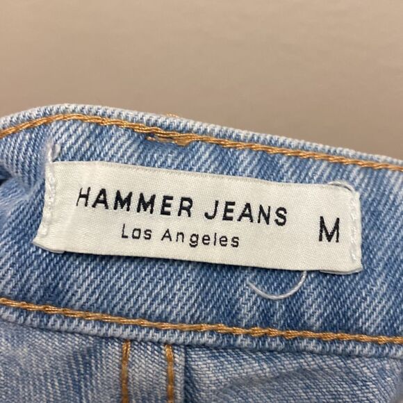 Hammer Jeans Distressed Exposed Button Fly Shorts Medium - Picture 2 of 6